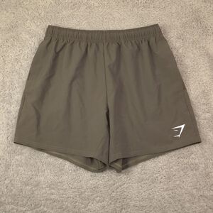 Gym Shark Men's Drawstring Shorts Green Size Medium Workout Gym
